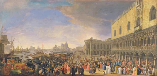 Aankomst van de Graaf Languet de Gergy in het Palazzo Ducale, Venetië, november 1726
